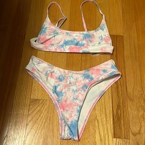 bikini set cotton candy pattern